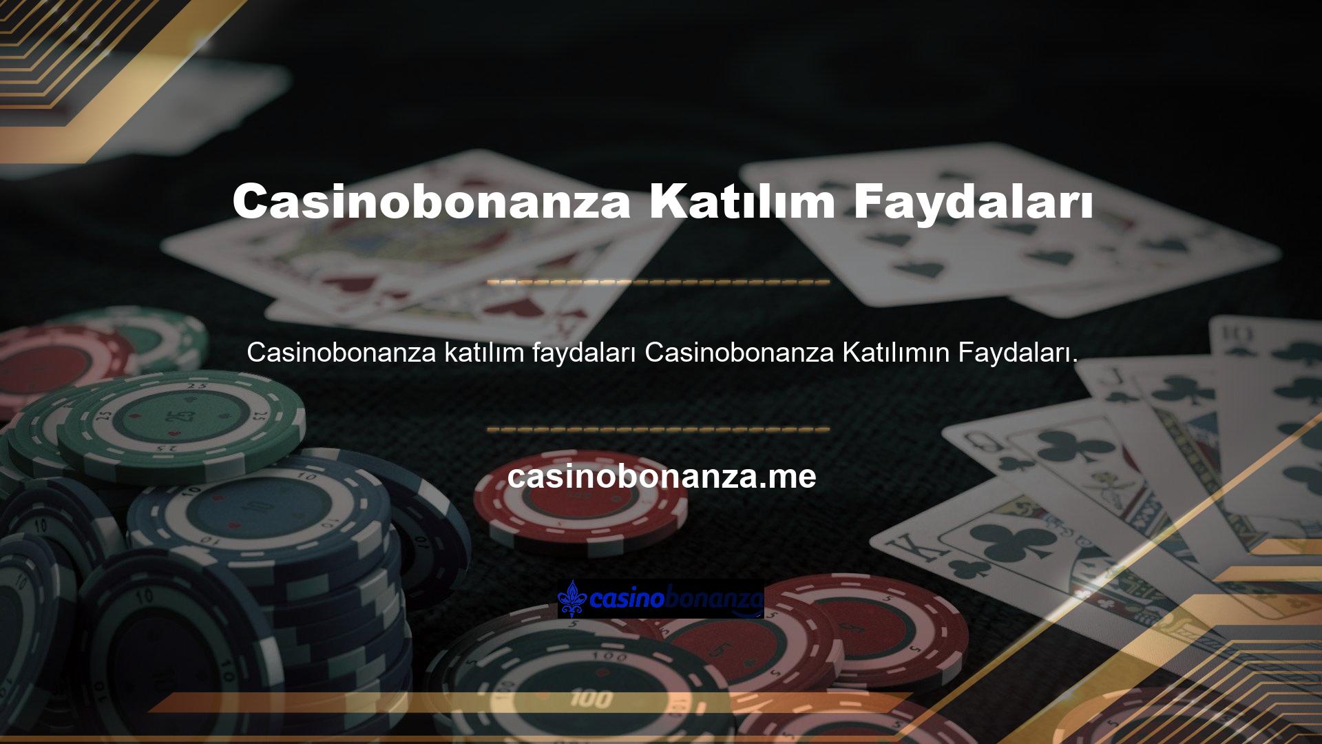 Casinobonanza başka bir bahis sitesine üye olmaktan farklı değildir